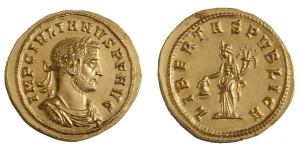 Gold coin of Emperor Julian, Aureus.